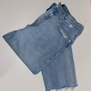 Women's Light Blue Straight Leg Jeans